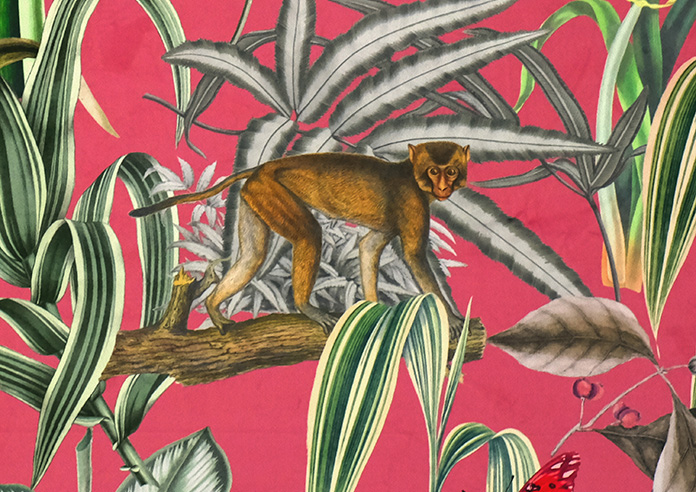 Barbados, Flamingo Pink - Roman Blind - Image 7